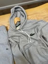 MEN2378 LCT BÜYÜK LOGOLU KAPÜŞONLU GRİ SWEAT