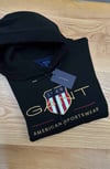 MEN2384 GNT NAKIŞLI KAPÜŞONLU SİYAH SWEAT
