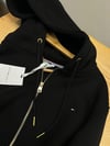 MEN2398 TM SİYAH KAPÜŞONLU TAM FERMUARLI HIRKA