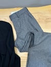 MEN2401 LCT YÜN DOKULU KIRÇILLI GRİ PANTOLON