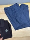 MEN2405 YÜN KARIŞIMLI KIRÇILLI LACİVERT PANTOLON