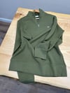 MEN2414 GNT YARIM FERMUARLI DOKULU YEŞİL SWEAT