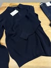 MEN2427 J.LS YARIM FERMUARLI LACİVERT TRİKO KAZAK