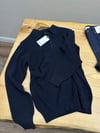 MEN2427 J.LS YARIM FERMUARLI LACİVERT TRİKO KAZAK
