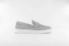 025 %100 Deri Süet Loafer-Gri