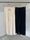 103011 Beli Bağcıklı Pantolon-Bej
