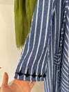 10676 Arkada Nakış İşleme Detaylı Kimono Pantolon Takım-Saks