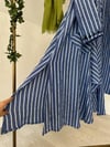 10676 Arkada Nakış İşleme Detaylı Kimono Pantolon Takım-Saks