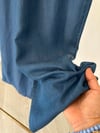 1105 Beli Lastikli Denim Pantolon-İndigo