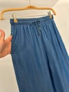 1105 Beli Lastikli Denim Pantolon-İndigo