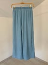 1105 Beli Lastikli Denim Pantolon-Mavi