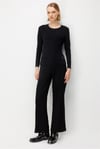 11303 Uzun Kollu Viskon Bluz-Siyah