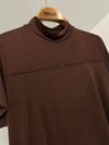 11364 Kısa Kollu Bluz-Kahverengi