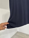 11364 Kısa Kollu Bluz-Lacivert