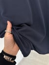 11364 Kısa Kollu Bluz-Lacivert