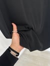 11364 Kısa Kollu Bluz-Siyah
