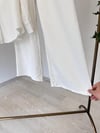 1167 Pantolon Gömlek Keten Takım-Beyaz