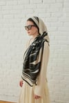1205 Leaf Premium İpek Şal-Krem