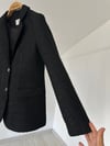 1241 Tüvit Blazer Ceket-Siyah