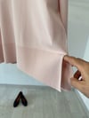 13009 İtalyan Rayon İplik V Yaka Triko Bluz-Pembe