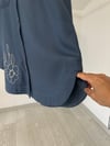 13022 Nakış Detaylı Ceket-İndigo