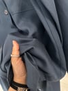 13022 Nakış Detaylı Ceket-İndigo