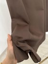 1310 4 Düğmeli Cotton Etek-Kahve