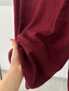 13308 Polo Yaka İncili Triko Bluz-Bordo
