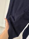 13308 Polo Yaka İncili Triko Bluz-Lacivert