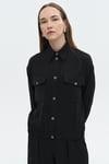 14001 Cepli Bomber Ceket-Siyah