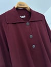 14245 Çizgi Dokulu Bluz-Bordo
