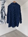 14514 Yakada Taş İşlemeli Denim Gömlek-K.Kot