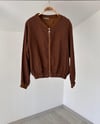 14920 Keten Bomber Ceket-Kahve