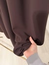 152 Beli Lastikli Pantolon Etek-Kahve