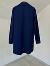 1625 Çiçek Aplikeli Tunik-Lacivert
