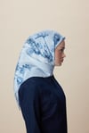 16543 Maisa Tivil İpek Eşarp-Mavi 3