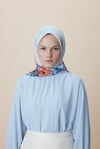 16543 Maisa Tivil İpek Eşarp-Mavi