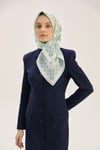 16543 Maisa Tivil İpek Eşarp-Yeşil 3