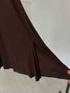172 Geniş Korsajlı Viscose Etek-Kahverengi