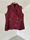 18994 Kapitone Yelek-Bordo