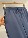 19002 Rahat Kesim Beli Büzgülü Pantolon-İndigo