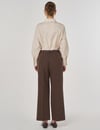 19032 İnce Gold Kemerli Pantolon-Kahve