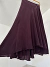 2009 Asimetrik Kesim Cupro Etek-Bordo