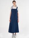23003 Denim Salopet Elbise-İndigo