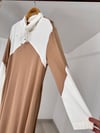 24416 Viskon Elbise-Camel