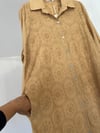 26158 Asma Yaprak Desenli Elbise-Camel
