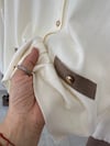 2749 Gold Düğmeli Hırka-Krem