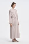 302 Yumuşak Dokulu Yırtmaçlı Kimono-Taş