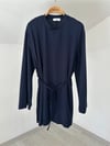 31009 Belden Bağlamalı Tunik-Lacivert