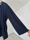 31009 Belden Bağlamalı Tunik-Lacivert